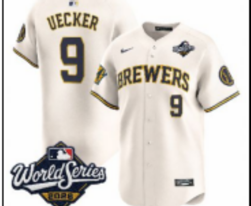 Women Milwaukee Brewers #9 Bauers cream Nike 2026 World Series jersey 1021035